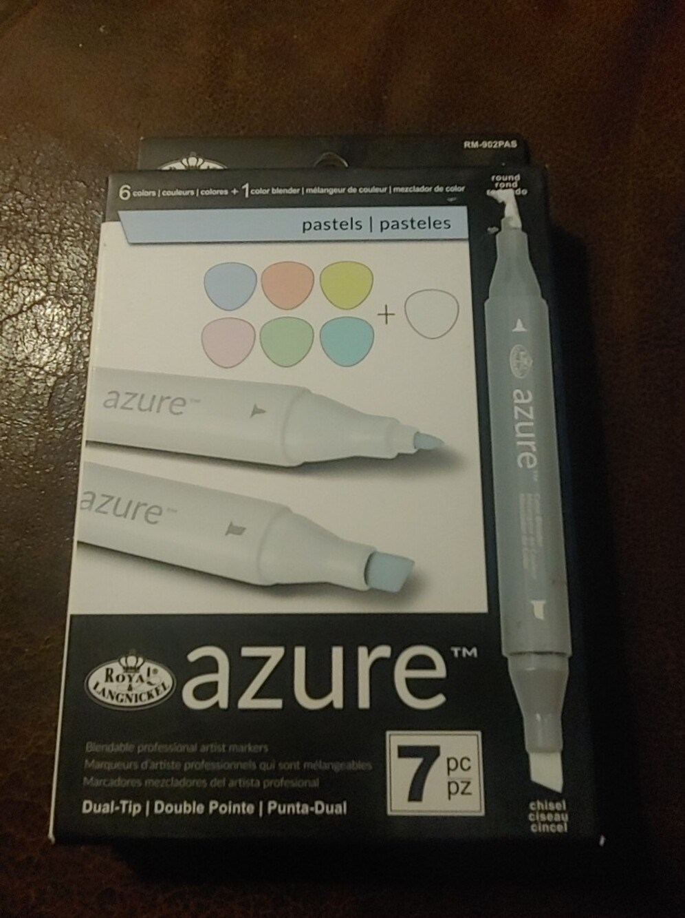 Azure Pastels Dual-Tip Marker Set - Pastel Blue